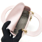 DIOR MINI LADY WITH CHAIN LOTUS PEARL GHW