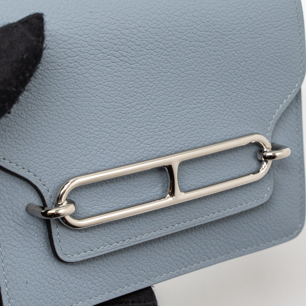 Hermes Roulis Slim Evercolor J7 Blue Lin SHW