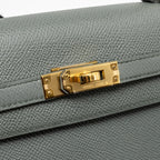Hermes kelly 25 epsom vert Amande GHW