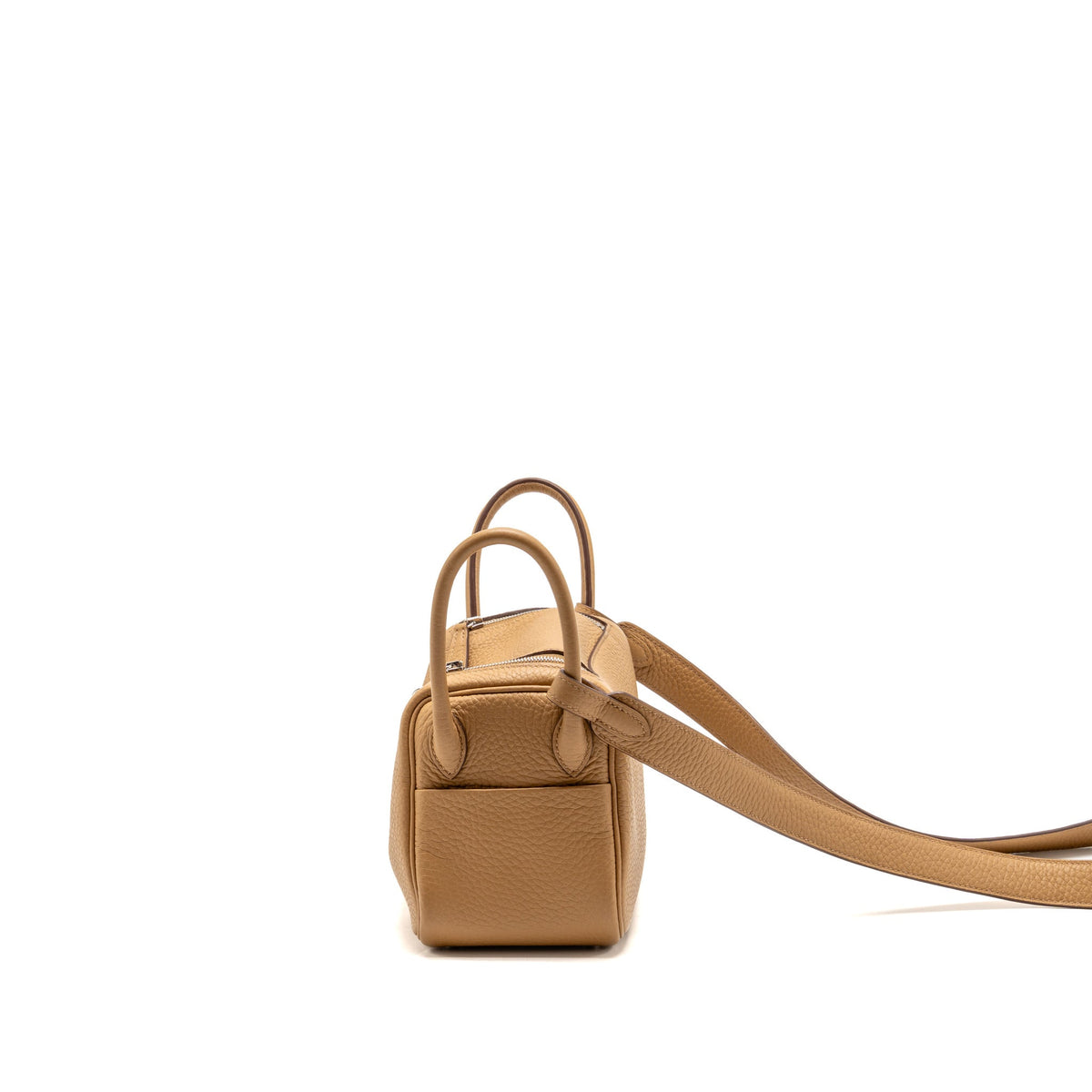 Hermes Mini Lindy II Clemence Biscuit SHW