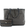GOYARD SAINT LOUIS TOTE PM BLACK/MULTICOLOUR