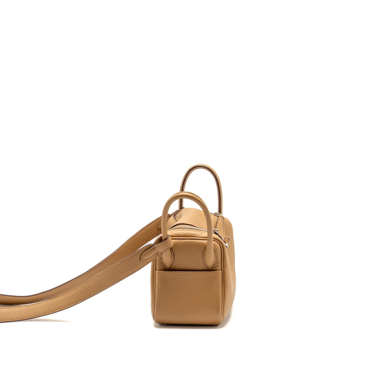 Hermes Mini Lindy II Clemence Biscuit SHW