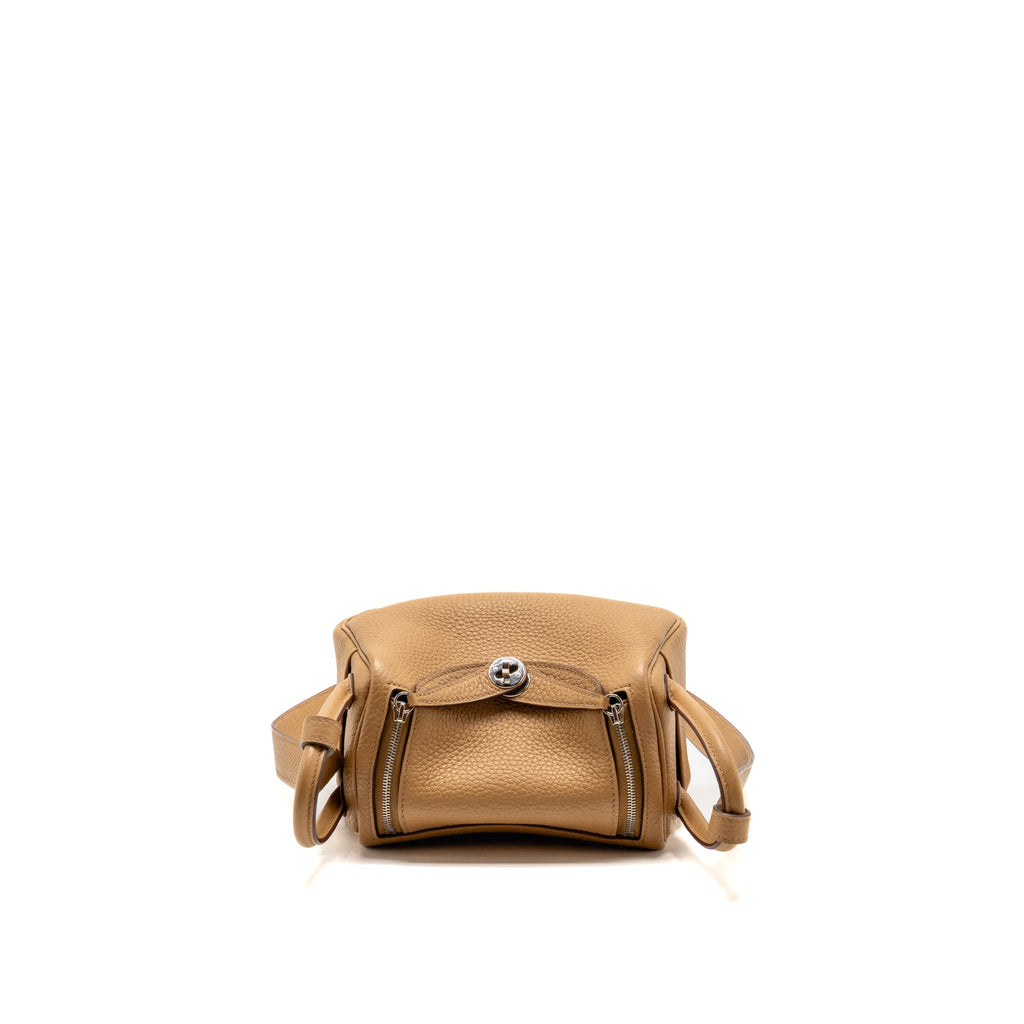 Hermes Mini Lindy II Clemence Biscuit SHW