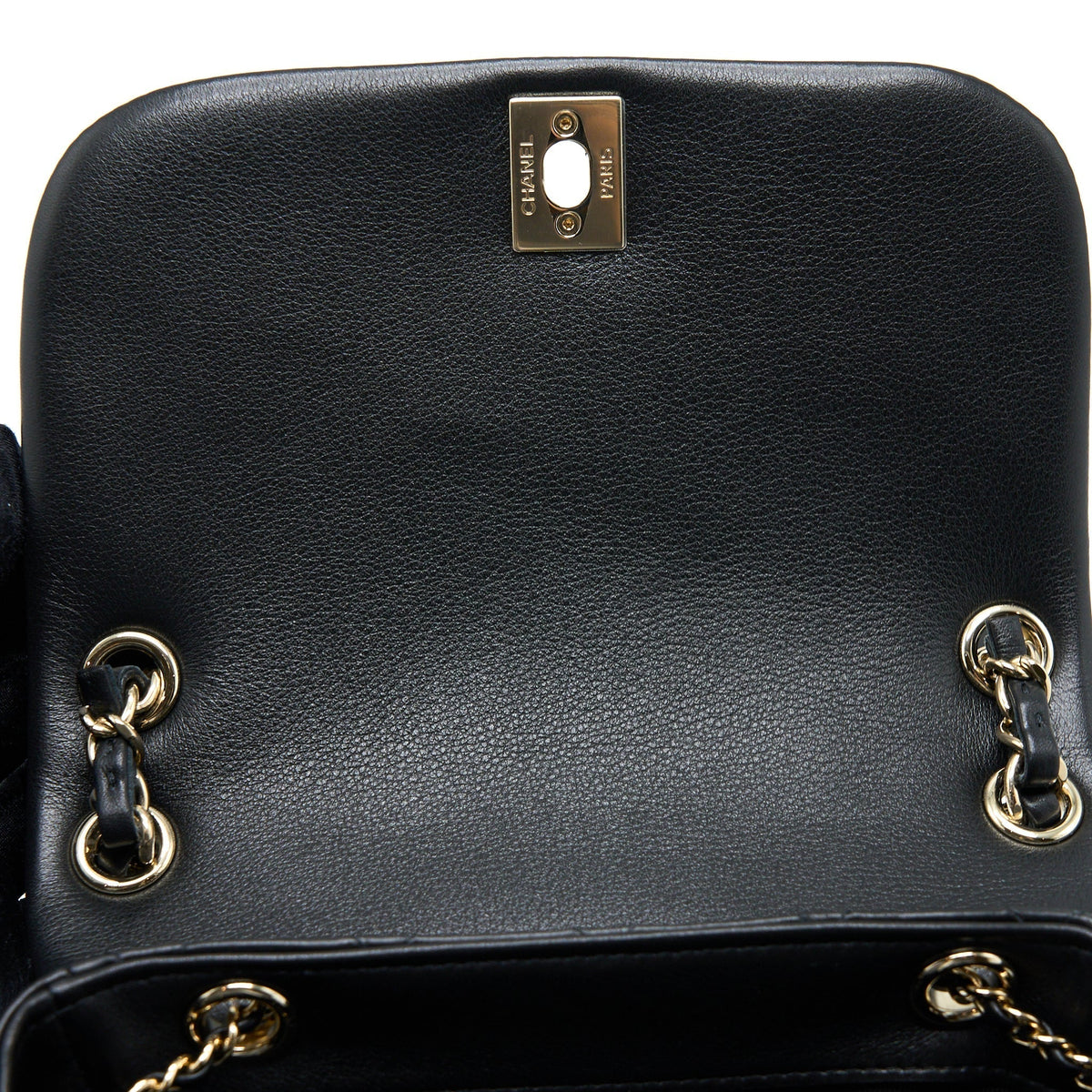 CHANEL 23C LARGE DUMA BACKPACK CALFSKIN BLACK LGHW (MICROCHIP)