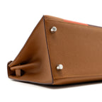 Hermes kelly 28 Letter H limited epsom / sombrero/ mysore gold/ Capucine / rouge H SHW