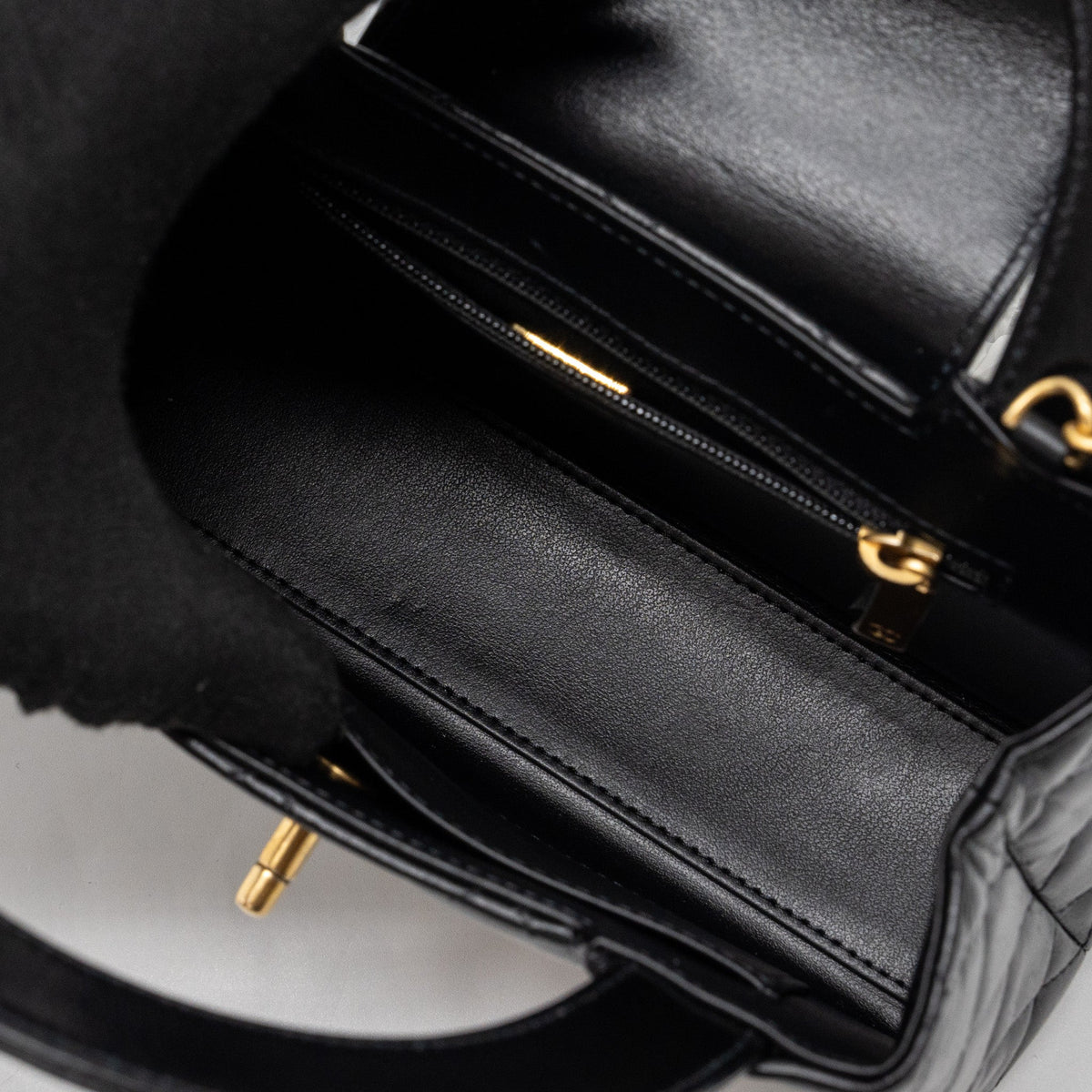 CHANEL 23K MINI SHOPPING TOTE CALFSKIN BLACK GHW(MICROCHIP)