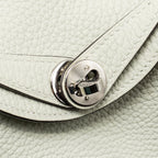 Hermes Mini Lindy Clemence Gris Neve SHW