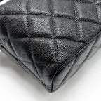 CHANEL 25C QUILTED HOBO BAG CAVIAR BLACK LGHW (MICROCHIP)