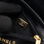 CHANEL 23K MINI SHOPPING TOTE CALFSKIN BLACK GHW(MICROCHIP)