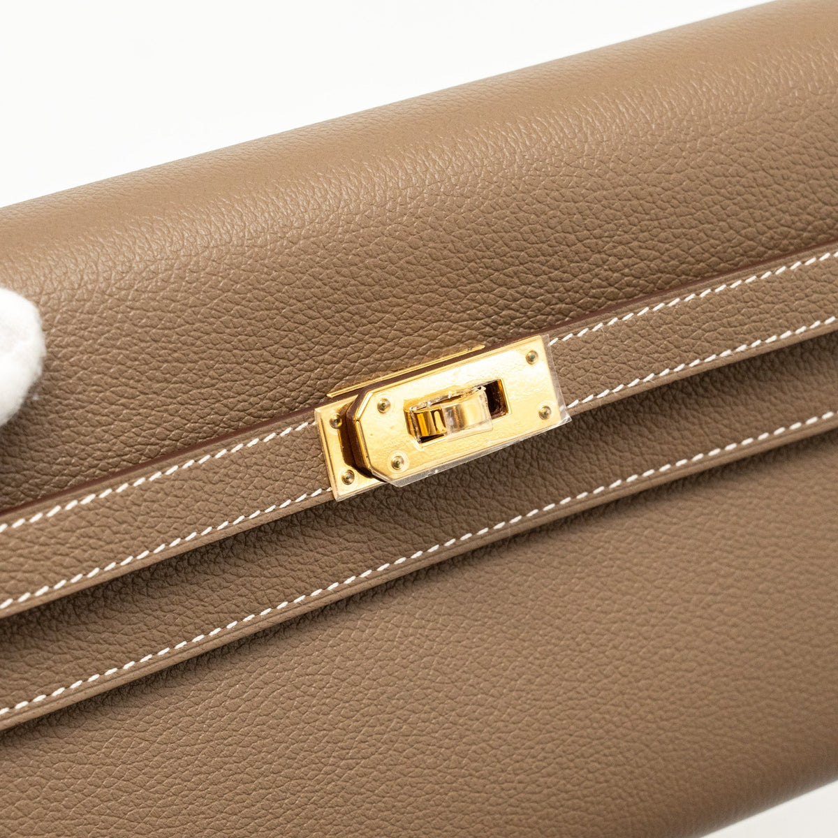 Hermes kelly to go Evercolor Etoupe GHW
