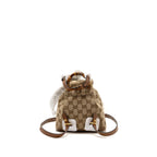 Gucci Bamboo Mini Backpack GG Canvas/Leather Beige/Brown GHW