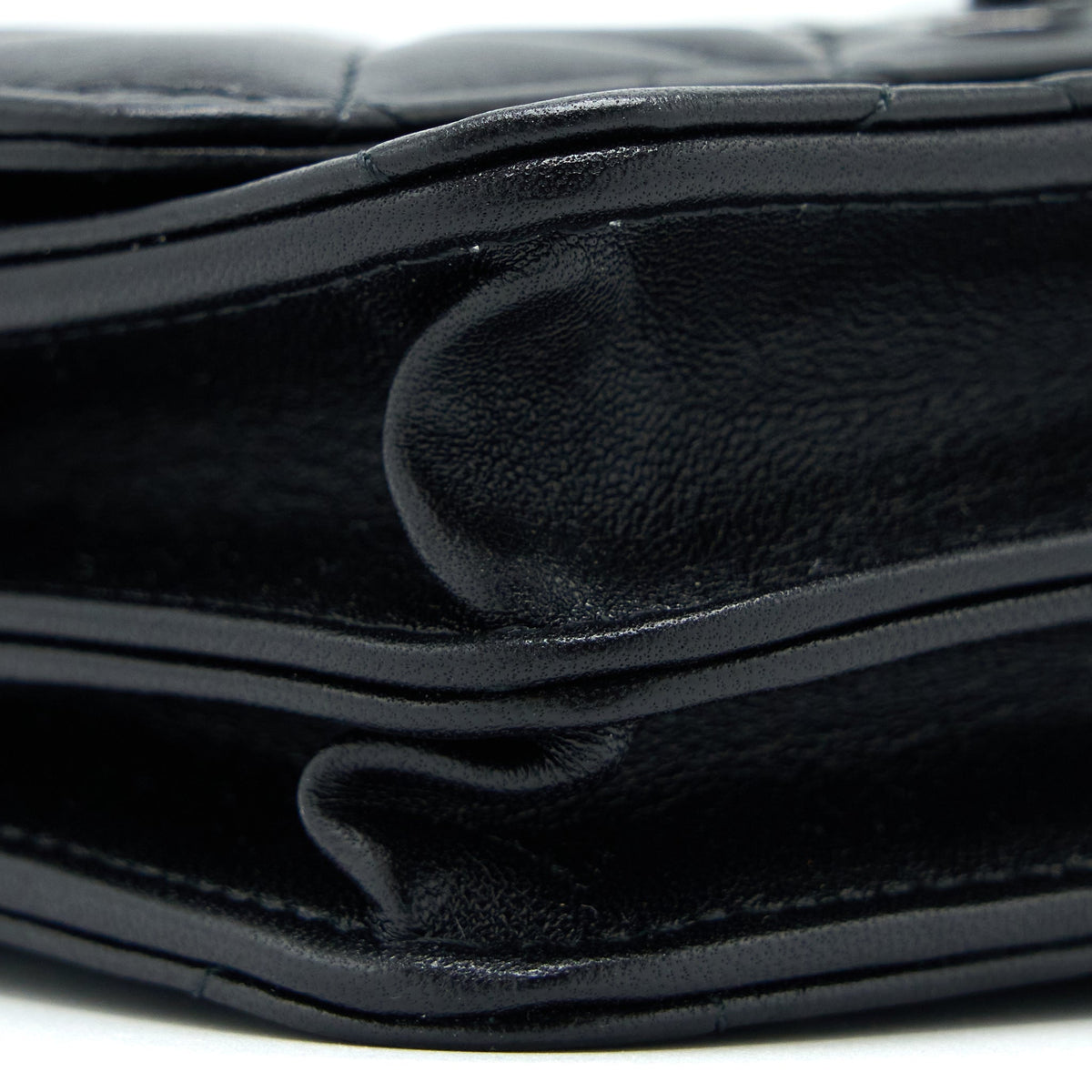 CHANEL SQUARE TRENDY CC WALLET ON CHAIN LAMBSKIN SO BLACK