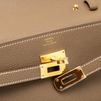 Hermes kelly to go Evercolor Etoupe GHW