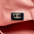 CHANEL DEAUVILLE TOTE BAG CANVAS/LEATHER PINK/WHITE SHW (MICROCHIP)