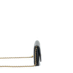 CHANEL PEARL CRUSH WALLET ON CHAIN LAMBSKIN BLACK GHW