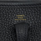HERMES Mini Evelyne Black GHW
