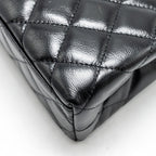 CHANEL MINI KELLY SHOPPING TOTE BAG CALFSKIN BLACK GHW (MICROCHIP)