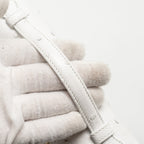 LORO PIANA EXTRA POCKET L19 EAST-WEST RAFFIA OSTRICH WHITE GHW