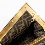 Fendi First Small Python Dark Grey GHW