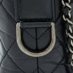 CHANEL SMALL GABRIELLE HOBO BAG CALFSKIN BLACK WITH MULTICOLOUR HARDWARE