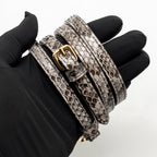 Fendi First Small Python Dark Grey GHW