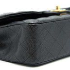 CHANEL MEDIUM CLASSIC DOUBLE FLAP BAG CAVIAR BLACK GHW