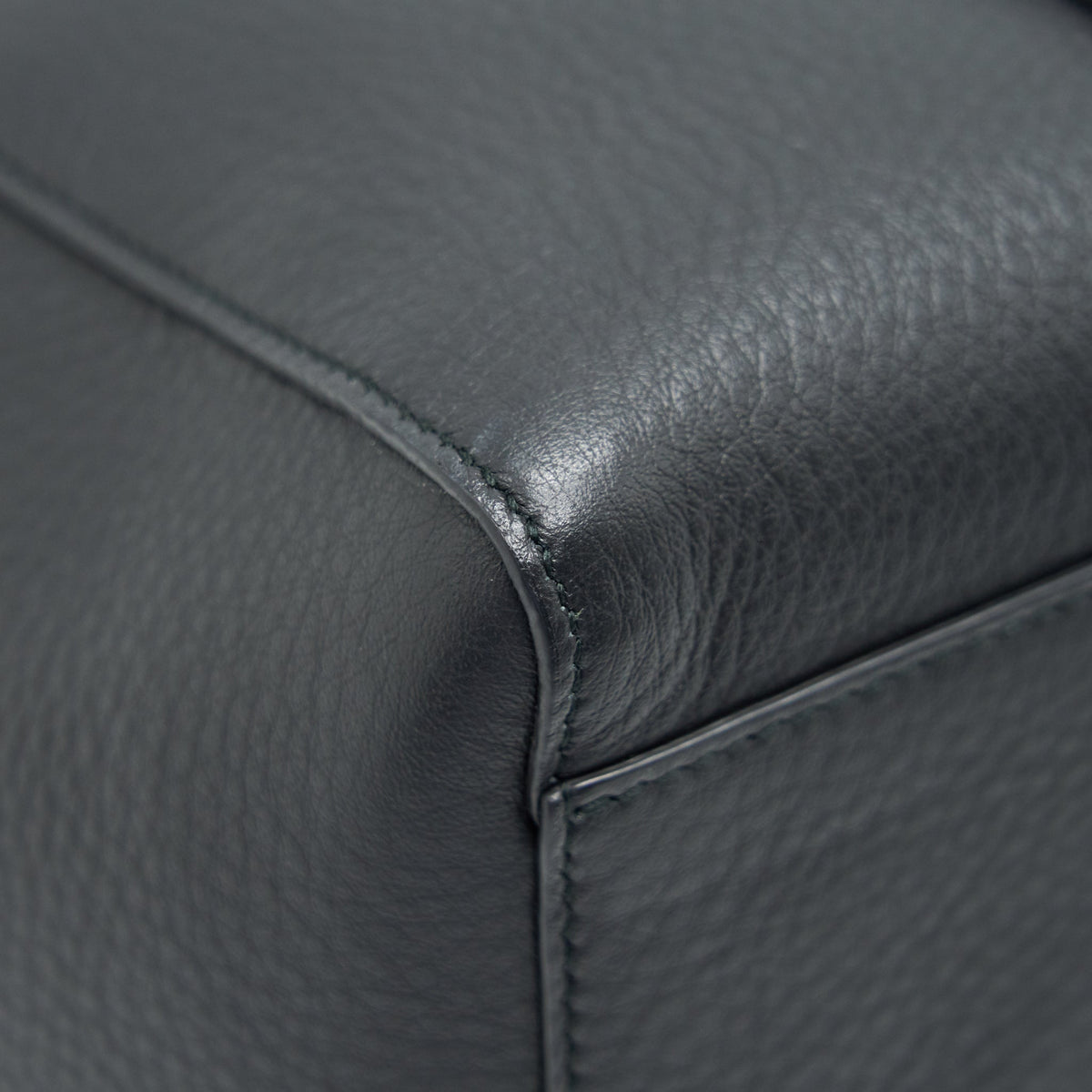 BALENCIAGA LEATHER SHOPPING TOTE BAG BLACK