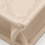 DIOR DIORAMOUR MINI DIOR BOOK TOTE MACROCANNAGE CALFSKIN POWDER BEIGE LGHW