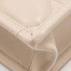 DIOR DIORAMOUR MINI DIOR BOOK TOTE MACROCANNAGE CALFSKIN POWDER BEIGE LGHW