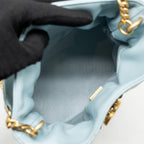 Chanel Enamel CC Bucket Bag Lambskin Light Blue GHW (Microchip)