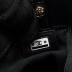 CHANEL 24C MINI 31 CLUTCH WITH CHAIN SHINY CALFSKIN  BLACK LGHW(MICROCHIP)