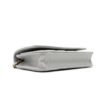 CHANEL CLASSIC WALLET ON CHAIN CAVIAR LIGHT GREY LGHW (MICROCHIP)