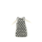 DIOR VINTAGE MEDIUM LADY DIOR COTTON DESIGN GREY/ WHITE SHW