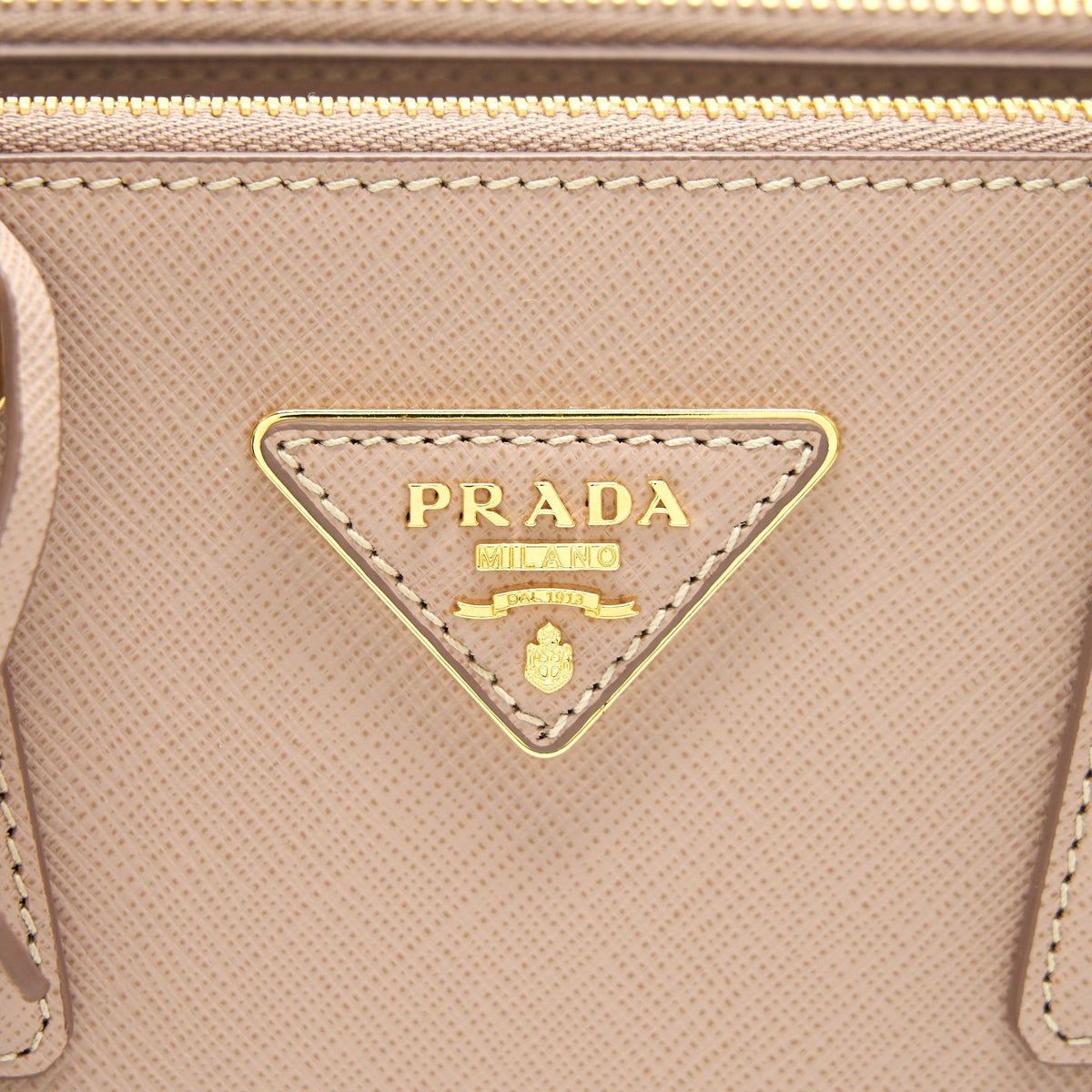 PRADA SAFFIANO LEATHER MINI BEIGE WITH STRAP