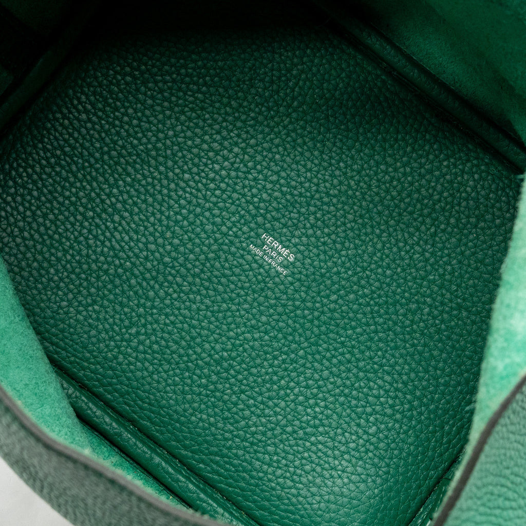 Hermes Picotin 22 Lock Bag Clemence Vert Vertigo SHW