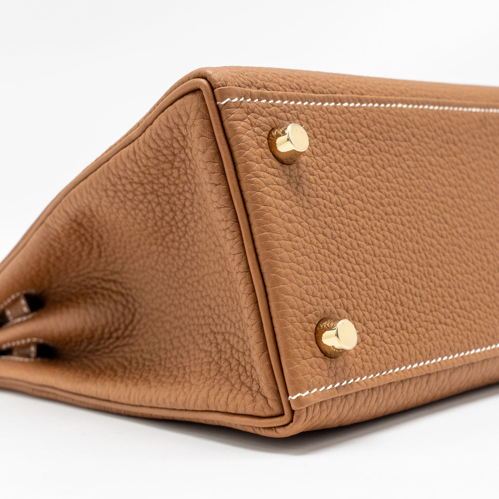 Hermes Kelly 25 Togo Gold GHW