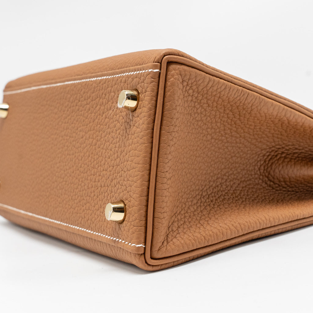 Hermes Kelly 25 Togo Gold GHW