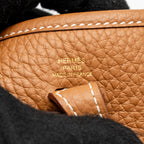 Hermes Mini Evelyne Clemence Gold GHW