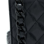 CHANEL QUILTED WALLET ON CHAIN CAVIAR SO BLACK