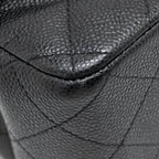 CHANEL JUMBO CLASSIC DOUBLE FLAP BAG CAVIAR BLACK GHW