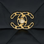 CHANEL SMALL 19 BAG LAMBSKIN BLACK MULTICOLOUR HARDWARE
