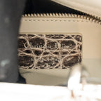 Dior Mini Lady Dior Himalayan Crocodile White/Grey SHW