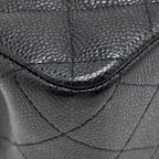 CHANEL JUMBO CLASSIC DOUBLE FLAP BAG CAVIAR BLACK GHW
