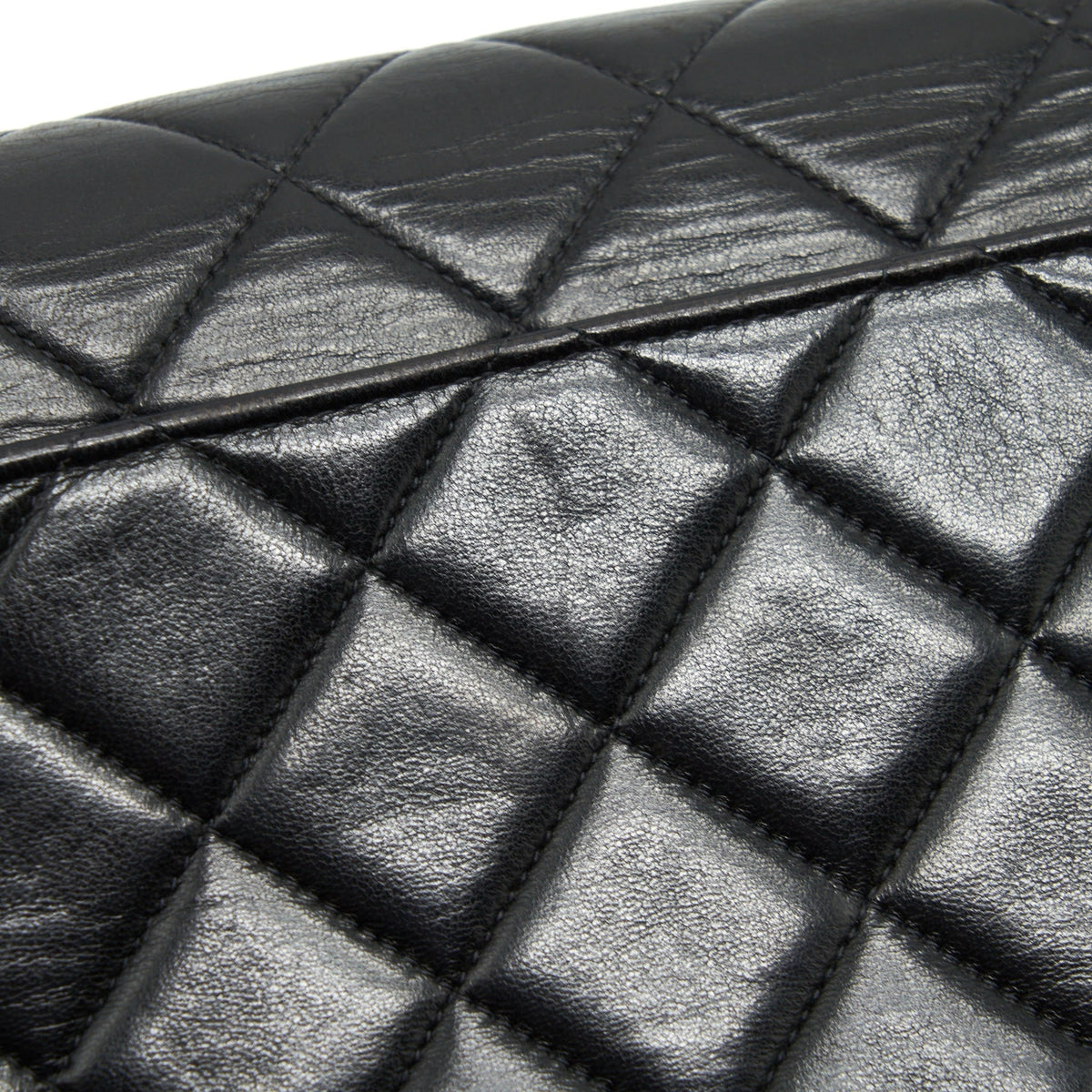 CHANEL VINTAGE MEDIUM DIANA FLAP BAG LAMBSKIN BLACK GHW