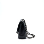 CHANEL JUMBO SINGLE FLAP BAG CAVIAR BLACK SHW