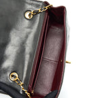 CHANEL VINTAGE MEDIUM DIANA FLAP BAG LAMBSKIN BLACK GHW