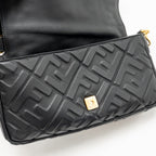 Fendi Baguette Bag Lambskin Black GHW
