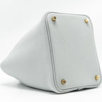 HERMES PICOTIN 18 LOCK BAG CLEMENCE BLEU PALE GHW
