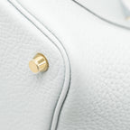 HERMES PICOTIN 18 LOCK BAG CLEMENCE BLEU PALE GHW