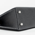 Hermes Mini Kelly II Special Order Epsom Black/Lime SHW